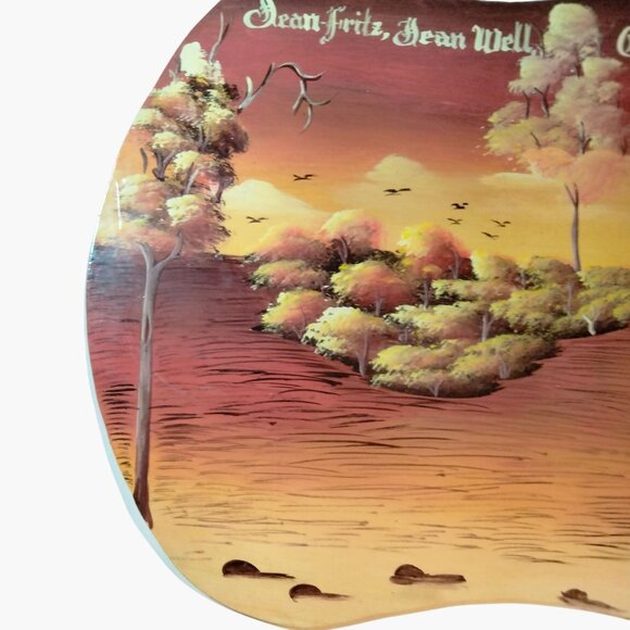 Painting Tropical Landscape Tiki Sunset Wall Art Set Jean Fritz Guillot - Picture 2 of 5